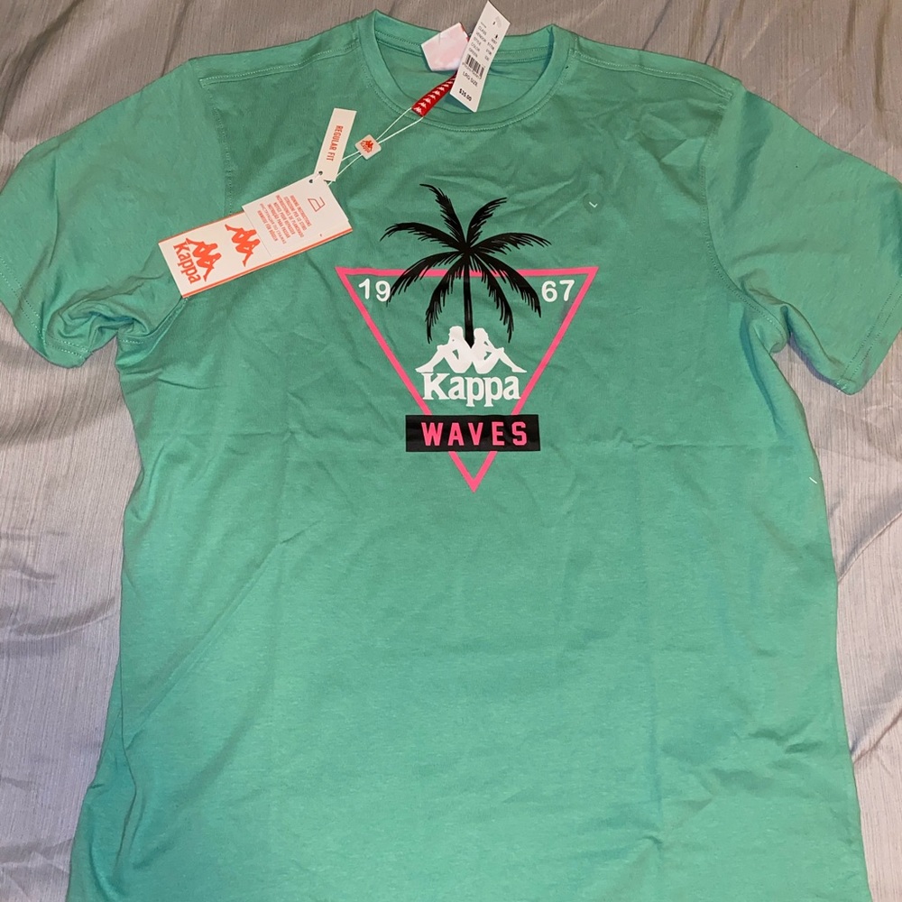 Kappa Mint Green “Waves” T-Shirt